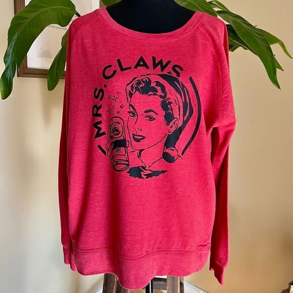 𝅺MRS. Claws Christmas Sweatshirt - Picture 1 of 6
